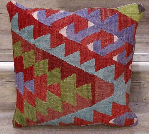 Small Handmade Turkish kilim cushion - 308572