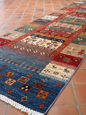 Handmade Afghan Loribaft runner - 308630