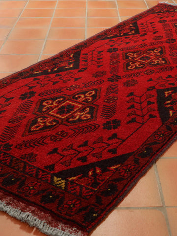 Handmade short Afghan Khan Mohammadi runner - 308842