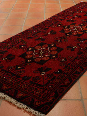 Handmade short Afghan Khan Mohammadi runner - 308844