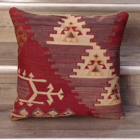 Small Handmade Turkish kilim cushion - 308892