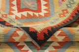 Long handmade Afghan Kilim runner - 308920