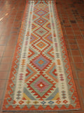 Handmade Afghan Kilim runner - 308922