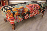Handmade Kilim covered ottoman - 308939