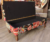 Handmade Kilim covered ottoman - 308939
