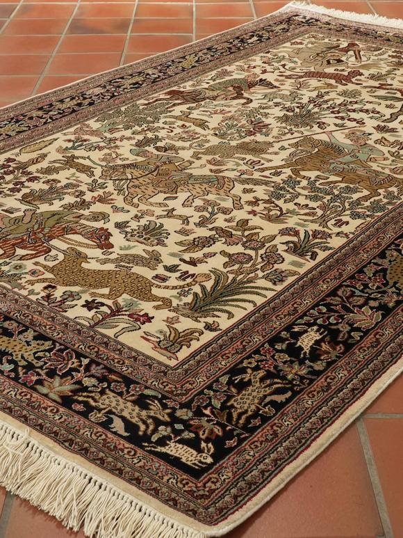 Handmade Afghan Kharjeen square rug